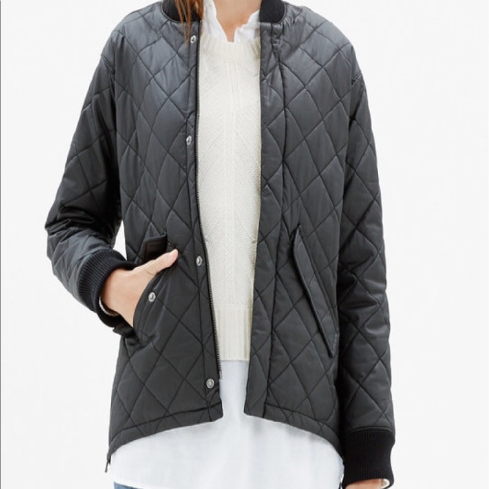Brand NWT Madewell Quilted Bomber Jacket